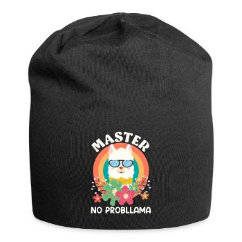 Master 2023 No Probllama Master's Degree - Jersey Beanie - black - Front