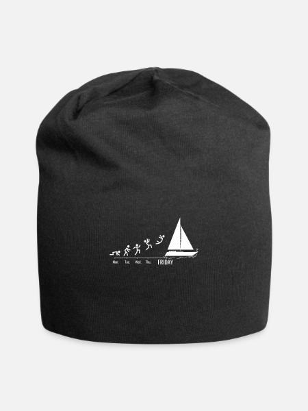 Voilier Voilier Voilier Voilier Yacht Week-end - Bonnet en jersey - noir
