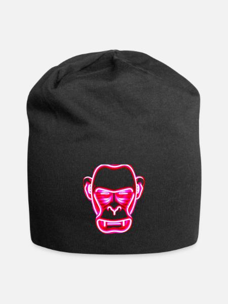 Affe Zocken - Jersey-Beanie - Schwarz