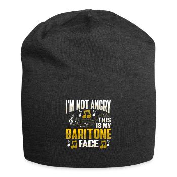 Baritone singing voice - Jersey Beanie - charcoal grey - Front