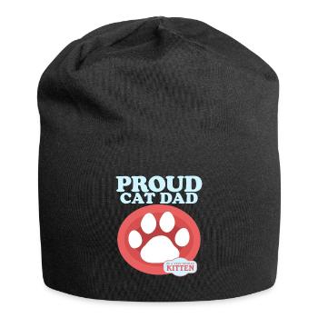 Cat Daddy Cat Propriétaire Cat Cadeau - Bonnet en jersey - noir - Devant