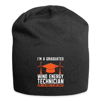Wind Turbine Tech I'm A Graduated Wind Electricity - Jersey-Beanie - Schwarz - Vorne