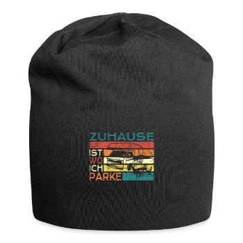 Camper Gift Idea Camping - Bonnet en jersey - noir - Devant