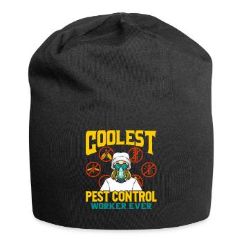 The coolest pest controller ever - - Jersey Beanie - black - Front