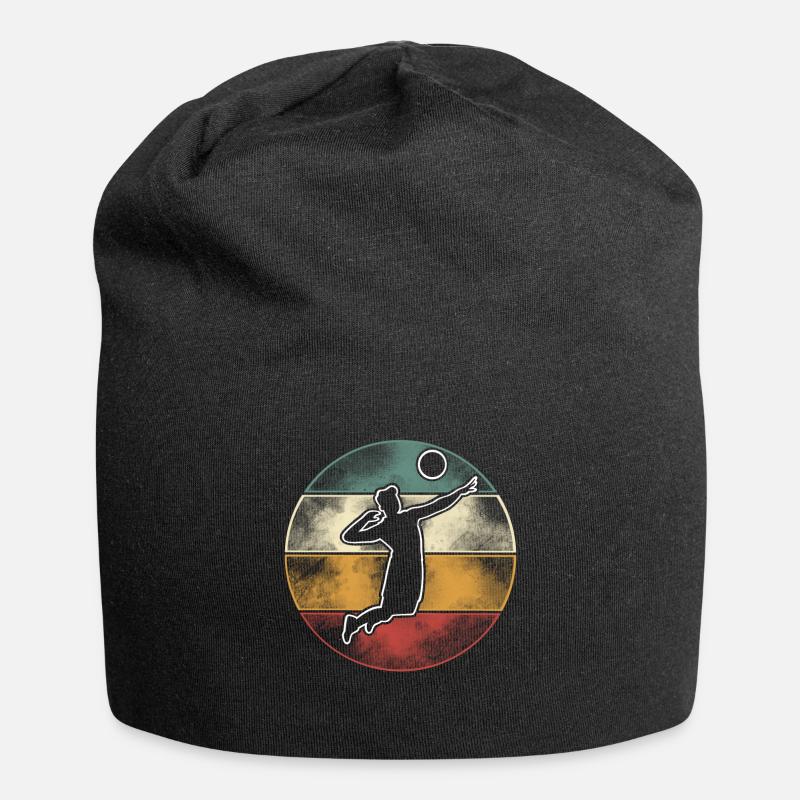 Volley-ball - Bonnet en jersey - noir