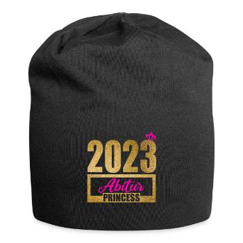 Abitur Gymnasium Damen und Herren Abi 2023 - Jersey-Beanie - Schwarz - Vorne