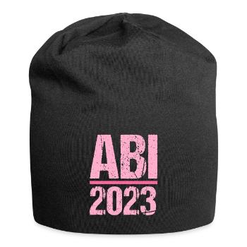 Abitur Gymnasium Damen und Herren Abi 2023 - Jersey-Beanie - Schwarz - Vorne