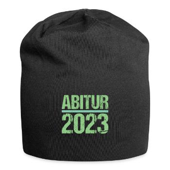 Abitur Gymnasium Damen und Herren Abi 2023 - Jersey-Beanie - Schwarz - Vorne