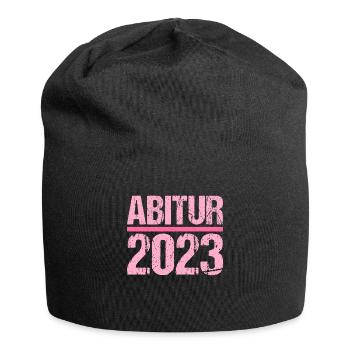 Abitur Gymnasium Damen und Herren Abi 2023 - Jersey-Beanie - Schwarz - Vorne