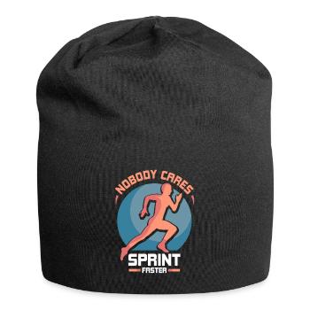 Nobody cares Sprint faster sprint - Jersey Beanie - black - Front