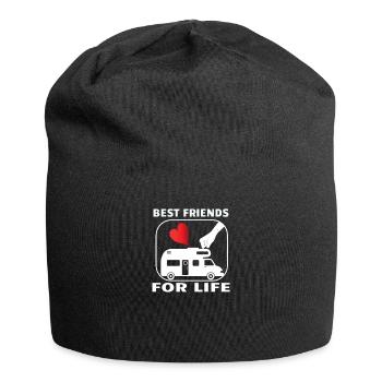 Camper Gift Idea Camping - Jersey Beanie - black - Front