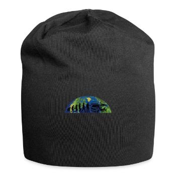 Camper Gift Idea Camping - Jersey Beanie - black - Front