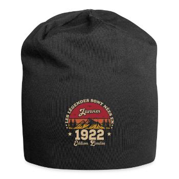 Les Légendes Sont Nées En Janvier 1922 - Bonnet en jersey - noir - Devant