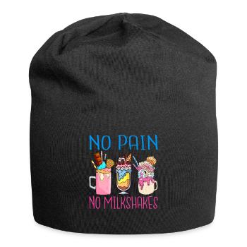 Ich liebe Milchshakes Milchshake Geschenk - Jersey-Beanie - Schwarz - Vorne