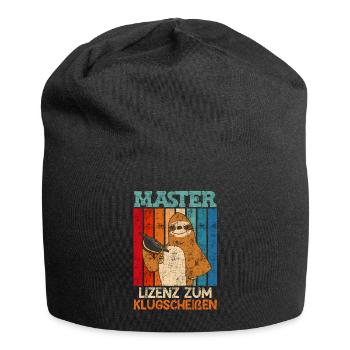 Master 2023 Lizenz zum Klugscheißen - Jersey-Beanie - Schwarz - Vorne