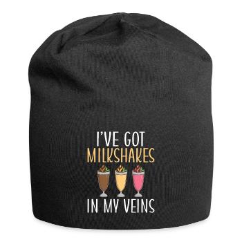 I love Milkshakes Milkshake Gift - Jersey Beanie - black - Front