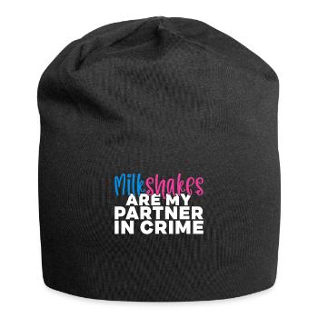 Ich liebe Milchshakes Milchshake Geschenk - Jersey-Beanie - Schwarz - Vorne
