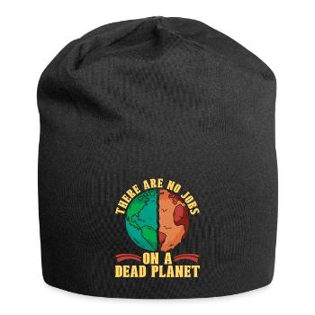 Climate Change There Are No Jobs Science Awareness - Jersey Beanie - black - Front