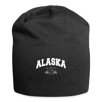 Alaska Geschenk Kinder Herren Damen USA Natur Eis - Jersey-Beanie - Schwarz - Vorne