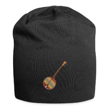 Chemises Banjo Pour Hommes Bluegrass Appalachia Folk - Bonnet en jersey - noir - Devant