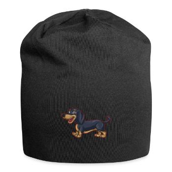 Dachshund Geschenk Dixie Wiener Doxie Dackel - Jersey-Beanie - Schwarz - Vorne