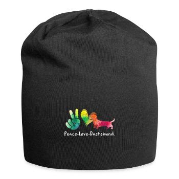Teckel Cadeau Dixie Viennese Doxie Teckel - Bonnet en jersey - noir - Devant