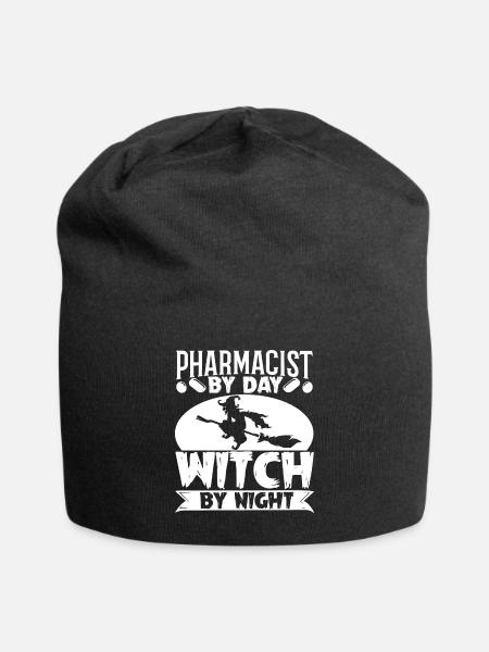 Pharmacien pharmacien le jour sorcière la nuit bonjour - Bonnet en jersey - noir
