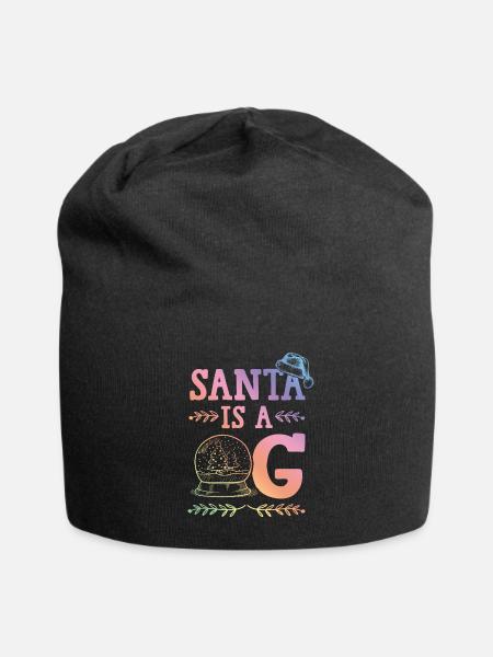 Santa is a OG - Jersey-Beanie - Schwarz