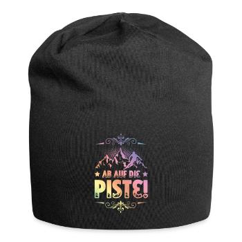 ab auf die piste - Jersey-Beanie - Schwarz - Vorne
