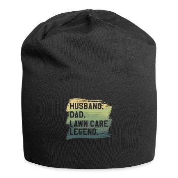 Ehemann Papa Rasenpflege Legende Rasenmäher Rasenmäher - Jersey-Beanie - Schwarz - Vorne