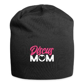 Discus Throw Discus Thrower Cadeau - Bonnet en jersey - noir - Devant