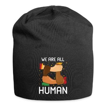 Human Equality Proud Black Pride Black History - Jersey Beanie - black - Front