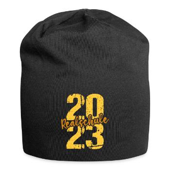 Realschule bestanden Realschulabschluss 2023 - Jersey-Beanie - Schwarz - Vorne