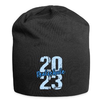 Realschule bestanden Realschulabschluss 2023 - Jersey-Beanie - Schwarz - Vorne