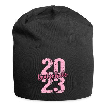 Realschule bestanden Realschulabschluss 2023 - Jersey-Beanie - Schwarz - Vorne