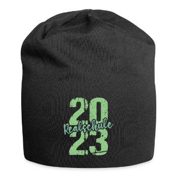 Realschule bestanden Realschulabschluss 2023 - Jersey-Beanie - Schwarz - Vorne