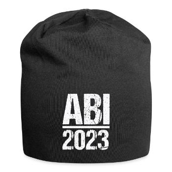 Abitur Gymnasium Damen und Herren Abi 2023 - Jersey-Beanie - Schwarz - Vorne