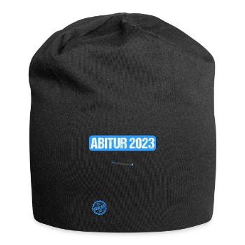 Abitur Gymnasium Damen und Herren Abi 2023 - Jersey-Beanie - Schwarz - Vorne