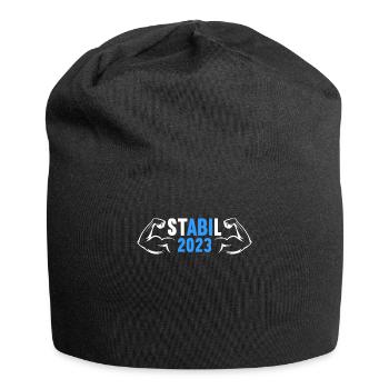 Abitur Gymnasium Damen und Herren Abi 2023 - Jersey-Beanie - Schwarz - Vorne