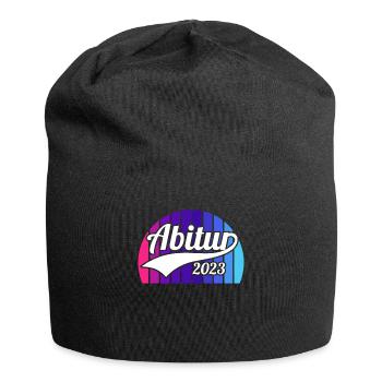 Abitur Gymnasium Damen und Herren Abi 2023 - Jersey-Beanie - Schwarz - Vorne