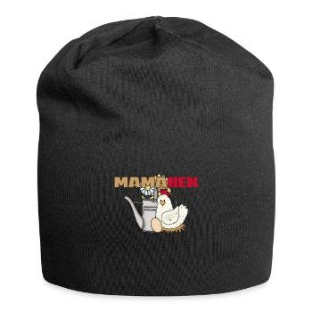 Arrosage de poulet vintage Mama Hen - Bonnet en jersey - noir - Devant