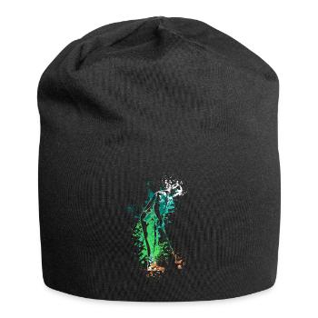 Splash Art Golf Golfeur - Bonnet en jersey - noir - Devant