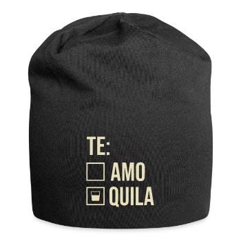 Tequila Te Amo Lustiges Party Funshirt Geschenk - Jersey-Beanie - Schwarz - Vorne