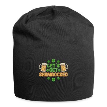 Let's Get Shamrocked St. Patricks Day Irisches - Jersey-Beanie - Schwarz - Vorne