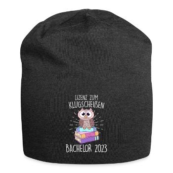 Lizenz zum Klugscheißen Bachelor 2023 - Jersey-Beanie - Anthrazit - Vorne