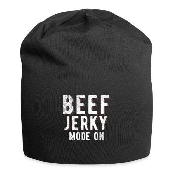 Beef Jerky Gift Beef Jerky Lover - Jersey Beanie - black - Front