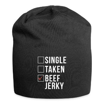 Beef Jerky Gift Beef Jerky Lover - Jersey Beanie - black - Front