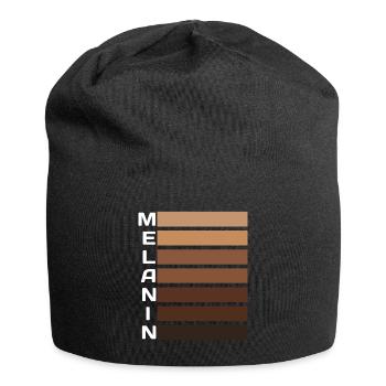 Mélanine Noir Couleurs Fierté Histoire Noire - Bonnet en jersey - noir - Devant