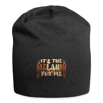 Colors Melanin Dripping Pride Black History Month - Jersey Beanie - black - Front