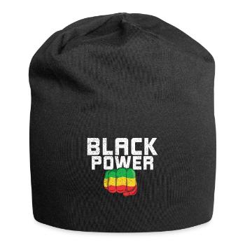 Black Powerful Fist Pride Black History Month - Jersey Beanie - black - Front